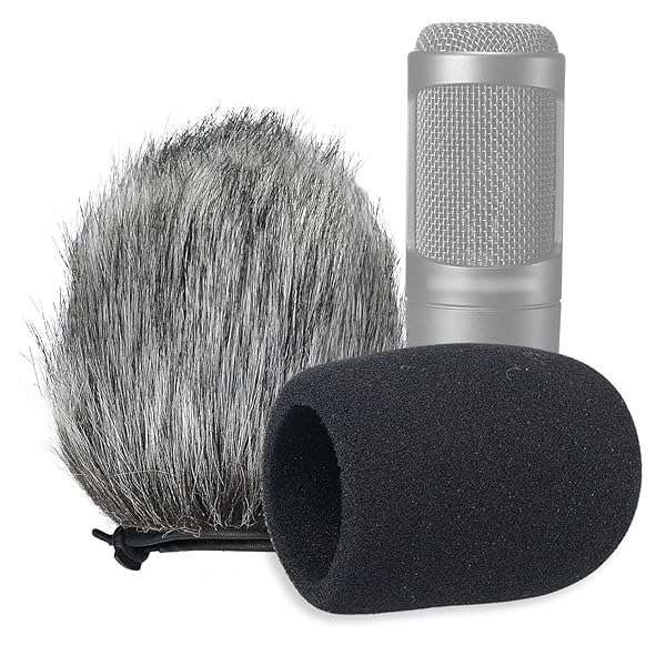 Buy SUNMON Microphone Wind Muff 2-Pack for Audio-Technica AT2020, AT2035, AT4040 - Indoor/Outdoor Protection