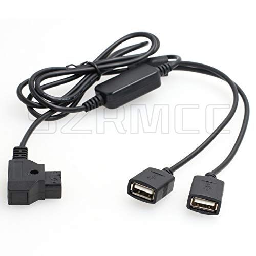 SZRMCC D-Tap to Double USB 5V 2A Power Cable for Mobile Phones iPad and Pad Devices