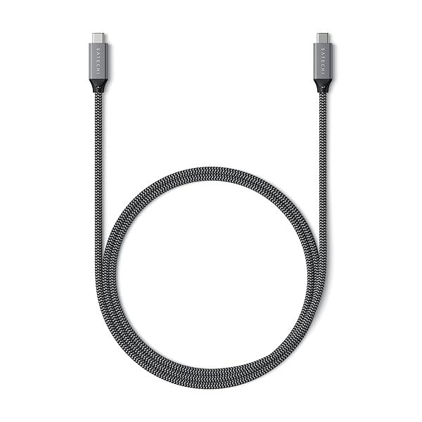 Satechi USB C to USB C 4.0 Pro Cable: 140W Power, 8K @ 60Hz, 40Gbps Data Transfer, Compatible with USB C 2.0 Devices