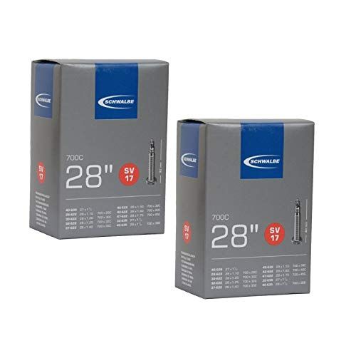 Buy Schwalbe SV17 Inner Tubes 700x28-45c - Presta 40mm Valve (2 Pack) for Smooth Cycling