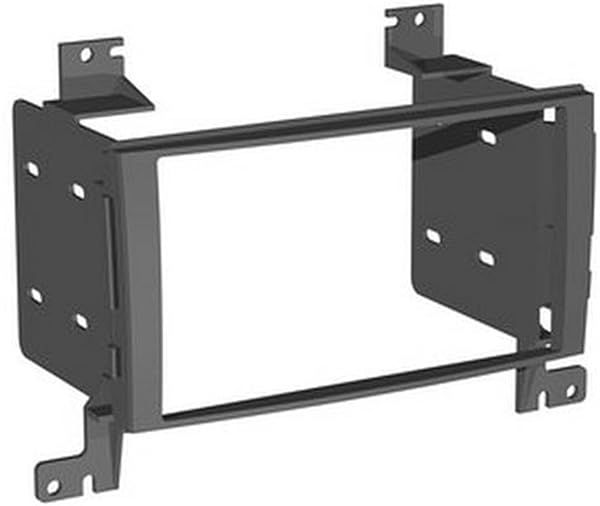 Scosche HY1612B Dash Kit for 2007-12 Hyundai Santa Fe - ISO Double DIN & DIN+Pocket, Non-Nav, Black