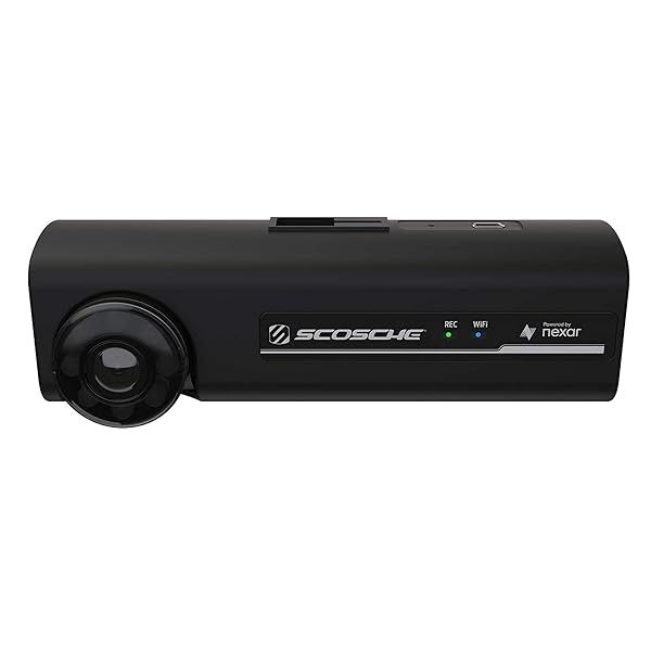 Scosche NEXC2128-XCES0 Full HD Two-Way Smart Dash Cam with 128GB Memory & Suction Cup - Ultimate Driving Safety