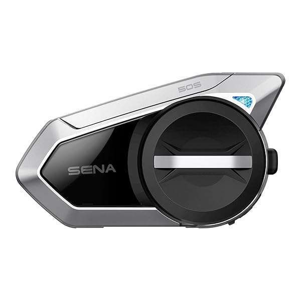 Sena 50S Bluetooth Headset: Premium Motorcycle Communication with Harman Kardon Sound & Mesh Intercom