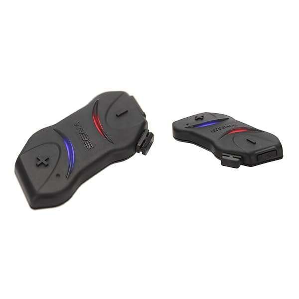 Buy Sena SMH10R Low Profile Motorcycle Bluetooth Headset Dual Pack - SMH10RD-01, Black, Medium | Fast Shipping!