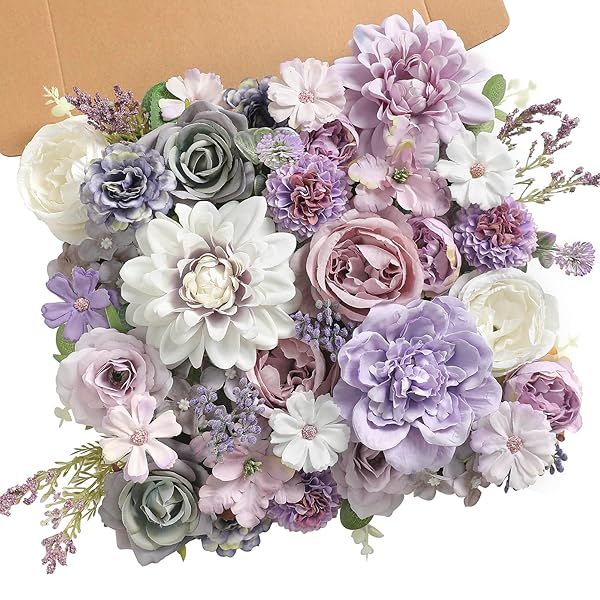 Serra Flora Artificial Flowers Combo: Perfect for DIY Wedding Bouquets, Centerpieces & Home Decor