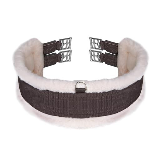 "Buy Shires Fleece Lined Girth 66" in Brown - Comfort & Quality for Your Horse"