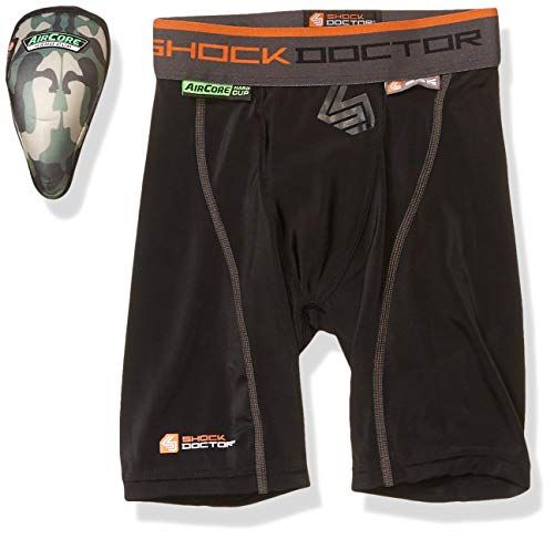 Shock Doctor Adult 235 Compression Shorts with Hard Cup - Small, Black | Ultimate Protection & Comfort