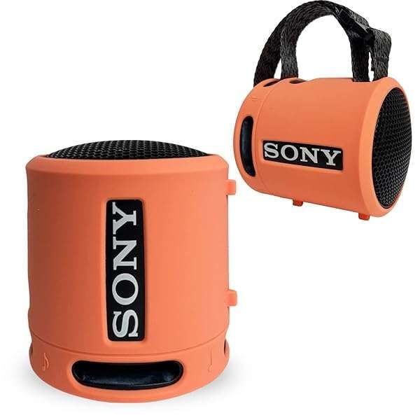 Silicone Cover Case for Sony SRS-XB13/XB100 - Coral Pink Protective Sleeve for Extra BASS Wireless Speaker Accessories
