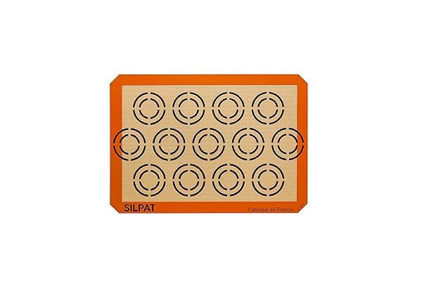 "Silpat Original Non-Stick Silicone Baking Mat for Perfect Cookies - 11.625" x 16.5" Size"