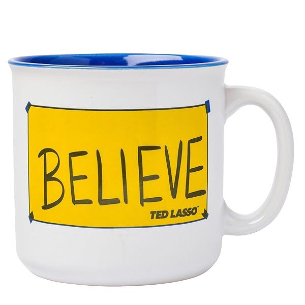 Shop Silver Buffalo Ted Lasso Believe Ceramic Coffee Mug - 20oz Camper Style