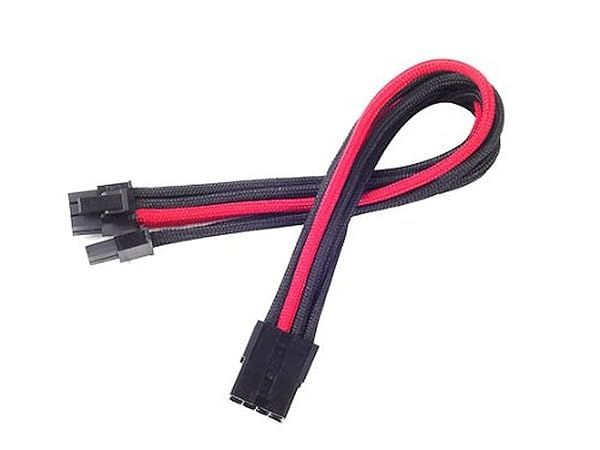 Buy Silverstone Tek 8-Pin PCI-E Power Supply Cable Extension (PP07-PCIBR) - High-Quality Sleeved Connector