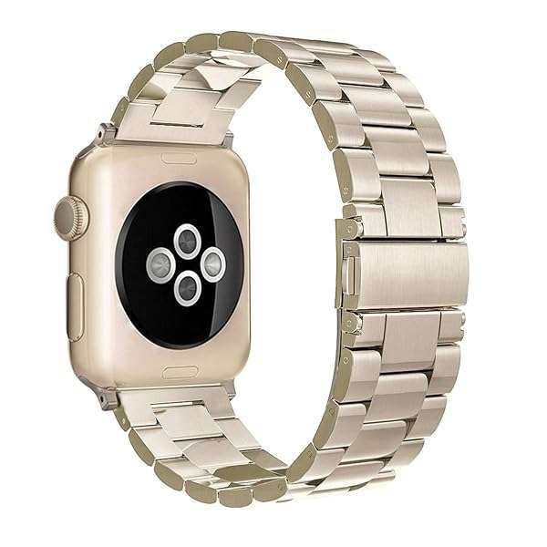 Simpeak Stainless Steel Business Band for Apple Watch Series 10, 9, 8, 7, 6, SE, 5, 4, 3, 2, 1 - Stylish Strap for Men & Women