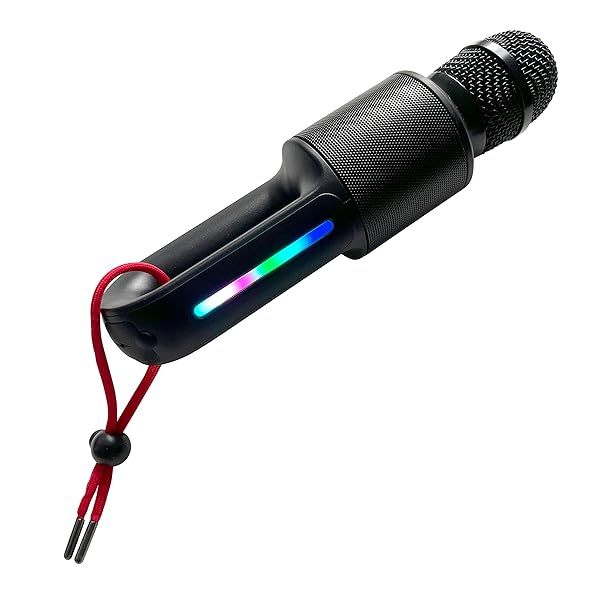 Portable Bluetooth Karaoke Microphone & Speaker with Lights | 22 Vocal Effects for Kids & Adults