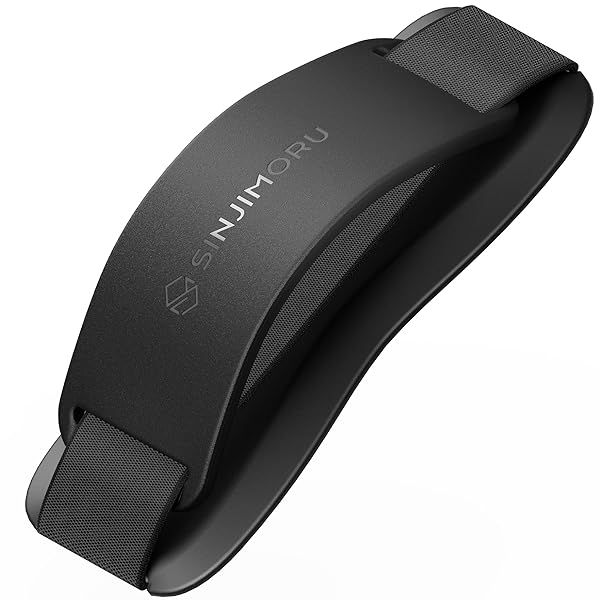 Sinjimoru Phone Grip with Silicone Band – Comfortable One-Hand Holder & Kickstand for Smartphones, Tablets, and eReaders for iPhone, Android, and Kindle Sinji Grip Silicone Black