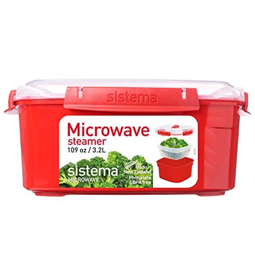 Effortless Cooking: Sistema Microwave Steamer for Perfectly Steamed Vegetables & Food