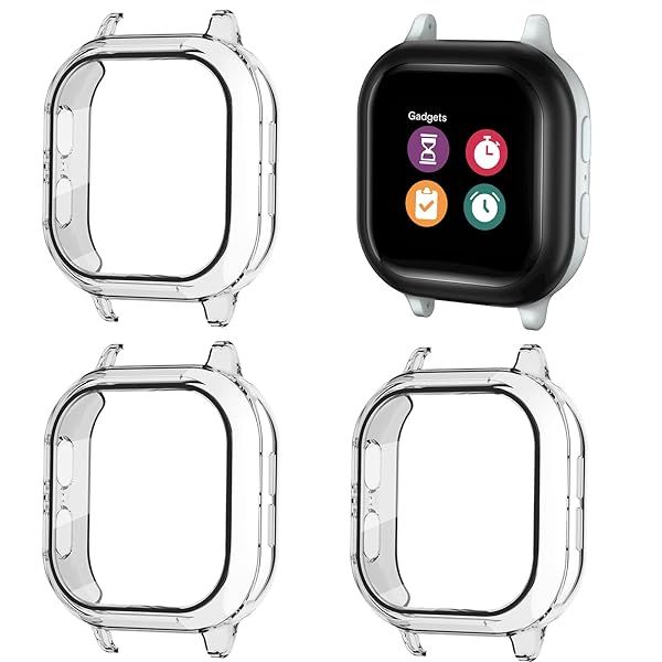 Snyeest 3-Pack Tempered Glass Screen Protector for Verizon Gizmo Watch 2 - Kids' Clear Cases