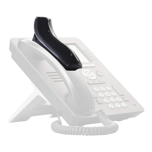 Softalk Antibacterial Black Phone Shoulder Rest - Essential Landline Accessory (00601M)
