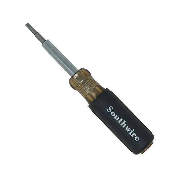 Southwire 65028840 SD6N1P 6in1 Screwdriver with Nut Drivers and Phillips Slotted Tips for Versatile Use