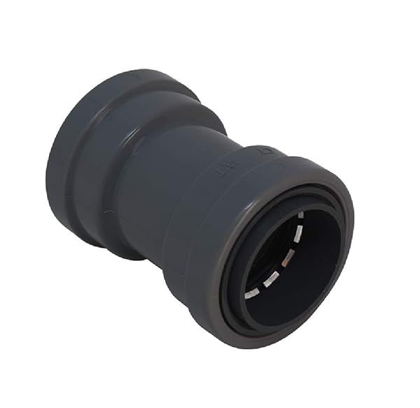 "Southwire LTNM-CP-075 3/4" Liquid Tight Non-Metallic Coupling - Durable Gray Push Install Solution"