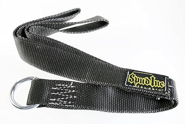 "Spud Inc 32" Abdominal Strap: Heavy-Duty Black Ab Crunches & Forearm Handle for Ultimate Core Strength"