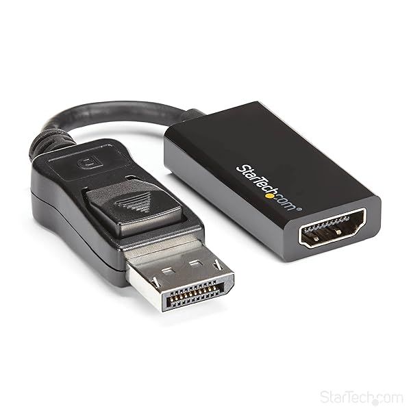 StarTech DisplayPort to HDMI Adapter - 4K 60Hz Active DP 1.4 to HDMI 2.0 Converter for Monitors & TVs