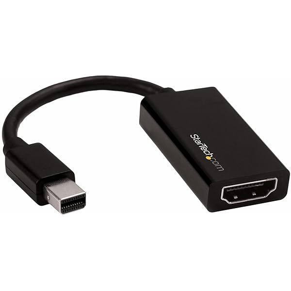 StarTech Mini DisplayPort to HDMI Adapter - 4K 60Hz Active Converter for Mac/PC - MDP2HD4K60S
