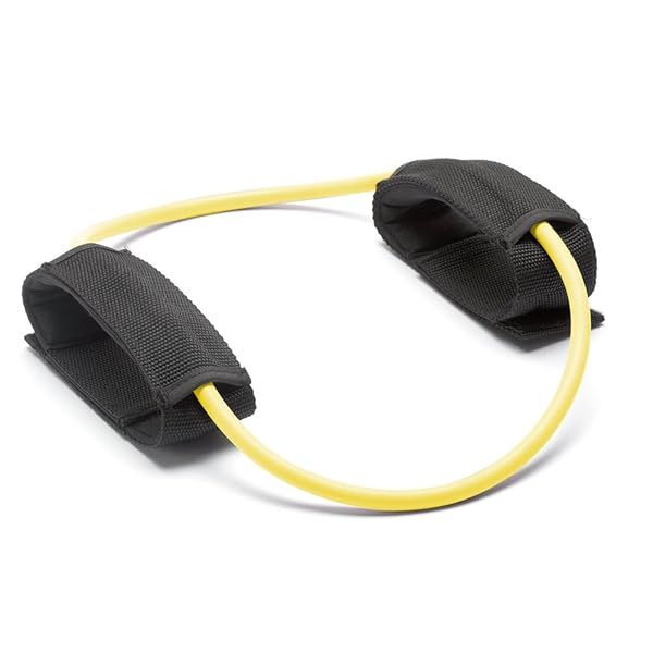 "Stott Pilates MERRITHEW Strength Tubing - Regular Resistance Ankle Band (Lemon) 35" / 89 cm for Effective Workouts"