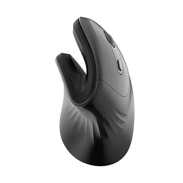 Sunffice Ergonomic Wireless Vertical Mouse - High Precision 2.4G Optical Mouse for Laptop, Desktop & MacBook (Adjustable DPI)