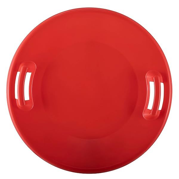 Superio Round Kids Snow Sled in Red - Perfect Winter Fun for Children!