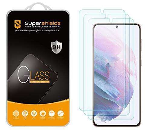 Supershieldz 3-Pack Tempered Glass Screen Protector for Samsung Galaxy S21 Plus 5G - Anti-Scratch & Bubble-Free