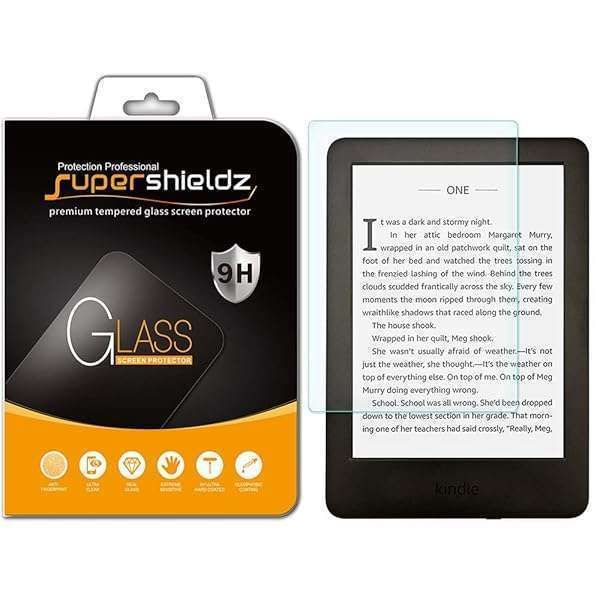 Supershieldz Tempered Glass Screen Protector for Kindle 6-inch (11th/10th Gen, 2024/2022/2019) & Paperwhite (7th Gen)