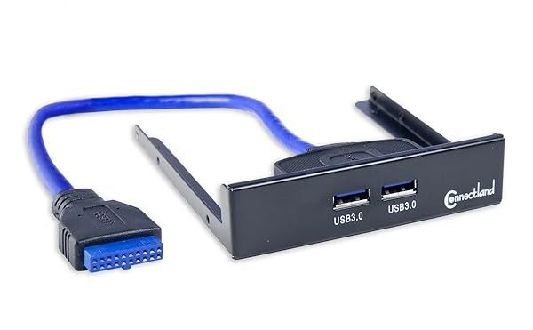"Syba CL-HUB20113: 3.5" USB 3.0 Front Open Bay Hub with 19 Pin Header - Fast Data Transfer & Easy Installation"