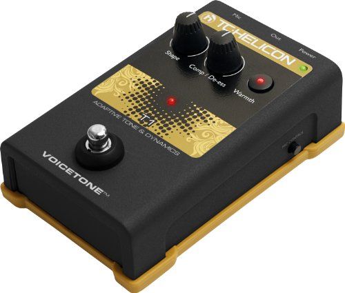 TC Helicon VOICETONE T1: Ultimate Single-Button Stompbox for Perfect Vocal Tone