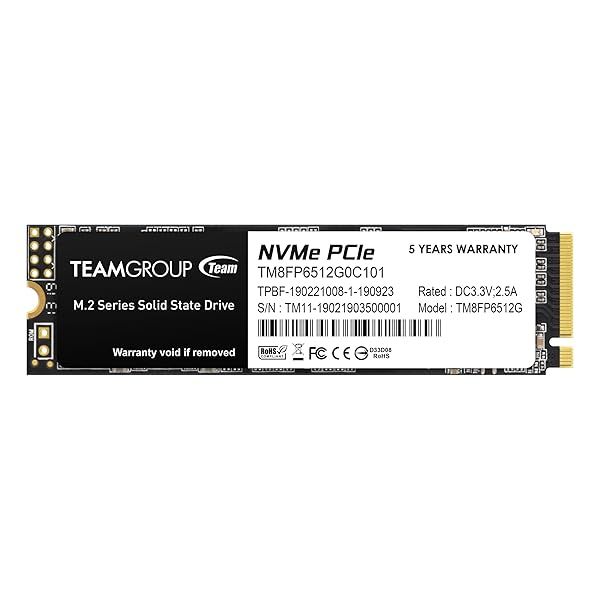 TEAMGROUP MP33 512GB SLC Cache 3DNAND TLC NVMe PCIe Gen3x4 M.2 2280 Internal SSD R/W up to 1700/1400 MB/s Compatible w/ Laptop&amp;Desktop TM8FP6512G0C101
