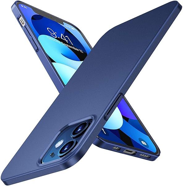 TORRAS Slim Fit iPhone 12 & 12 Pro Case - Lightweight Hard PC Cover in Royal Blue, Perfect 6.1 Inch Protection