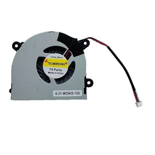 TXLIMINHONG Compatible CPU Cooling Fan for MSI S6000 & CLEVO Laptops - AB6505HX-J03, AB6605HX-J03, 6-31-W25HS-100