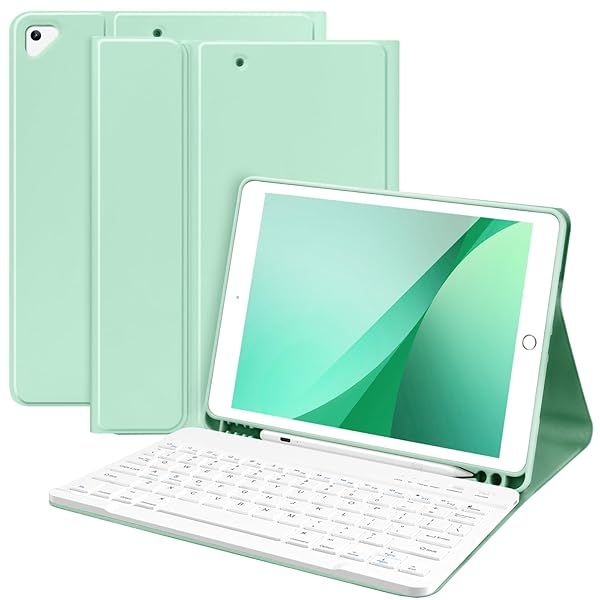 "TaIYanG Keyboard Case for iPad 10.2 (9th/8th/7th Gen) - Wireless Bluetooth & Pencil Holder for iPad Air 3 & Pro 10.5" - Ultimate Protection"