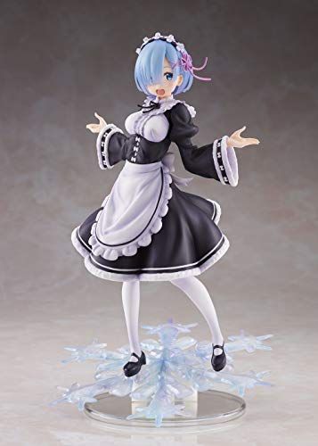 "Buy Taito Re:Zero Winter Maid Rem PVC Doll - 8" Colorful Anime Masterpiece for Collectors"