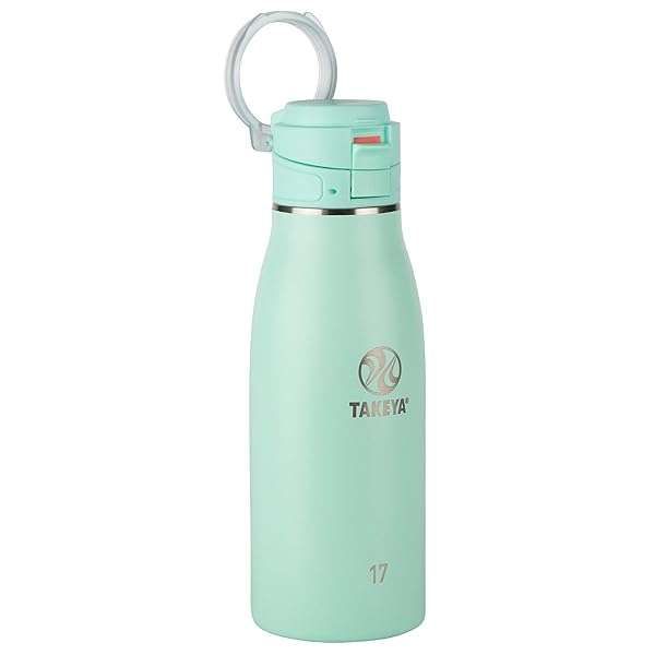 Takeya 17 Oz Insulated Travel Coffee Mug - Leak Proof, BPA Free, Premium Quality Aqua Design