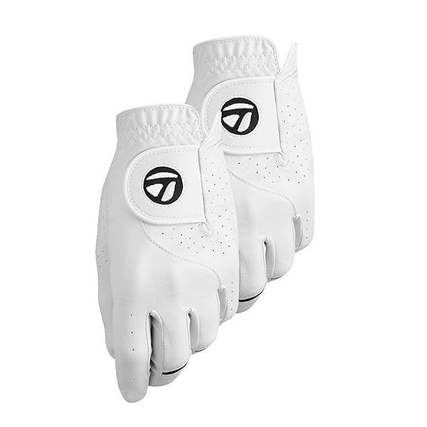 Buy TaylorMade Golf STRATUS TECH Glove 2-Pack - White, Left Hand, X-Large | Premium Comfort & Performance
