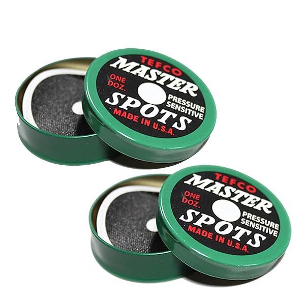 Tefco Master Pool Table Spots Package of 24 for Perfect Game Performance
