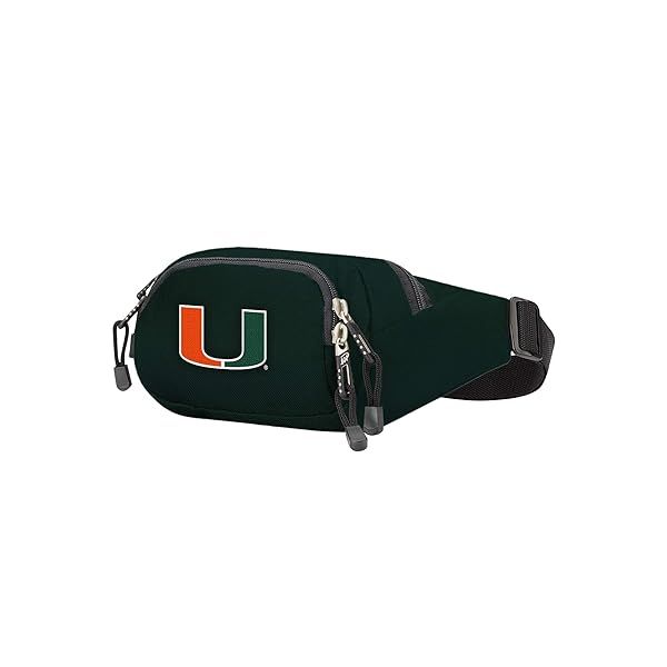 NCAA Miami Hurricanes Cross Country Belt Bag 13 x 5 x 5 Perfect for Fans and Athletes