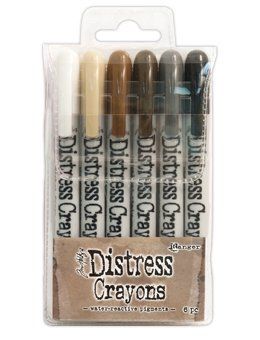 Tim Holtz Distress Crayon Set #3: Vibrant Colors for Creative Crafting