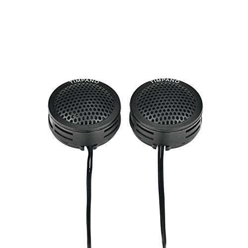 Upgrade Your Car Audio: Timpano TPT-ST1 1-Inch Dome Tweeter Set - 150W Max Power, 4 Ohm, Angle/Surface Mount