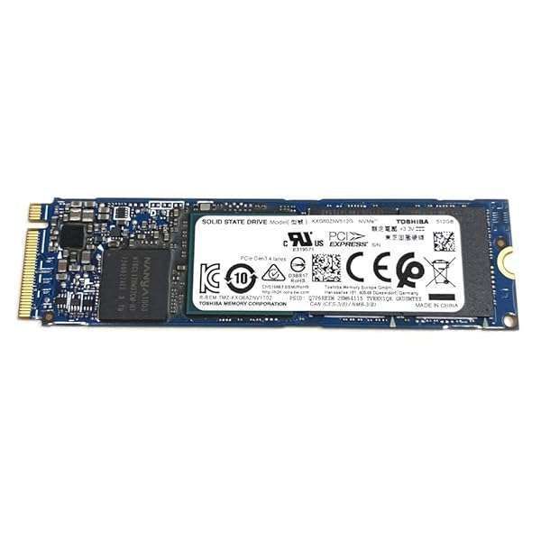 Toshiba XG6 KXG60ZNV512G 512GB M.2 2280 PCIe SSD - High-Speed Internal Solid State Drive