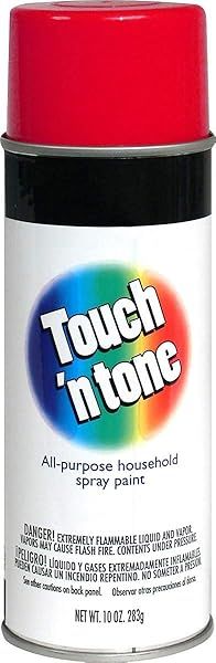 Touch N Tone Spray Paint 55270830 - 10 oz Gloss Cherry Red for Vibrant Finishes