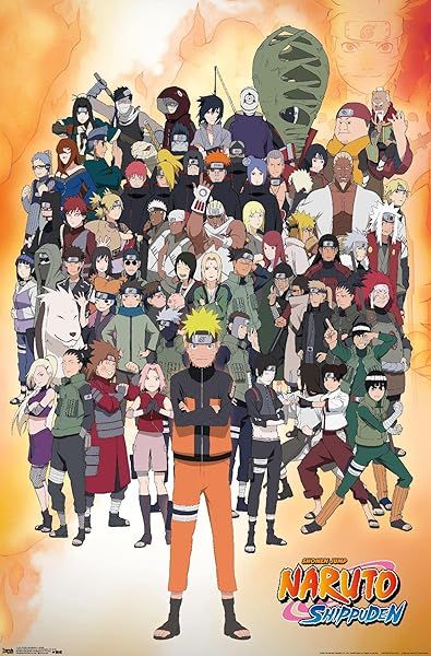 "Trends International Naruto Shippuden Wall Poster - 22.375" x 34" Premium Unframed Decor for Fans"
