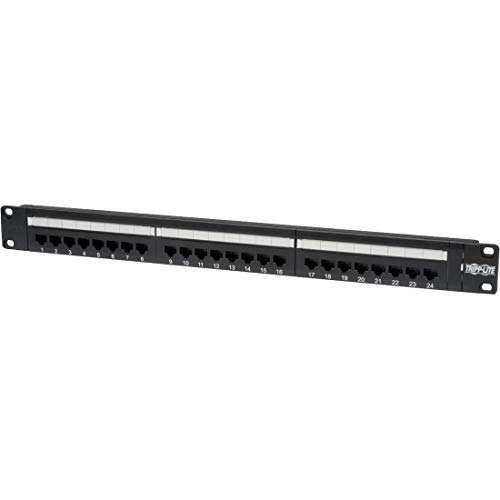 Tripp Lite 24-Port 1U Rackmount Cat6 Patch Panel 568B - RJ45 Ethernet N252-024 for Efficient Networking