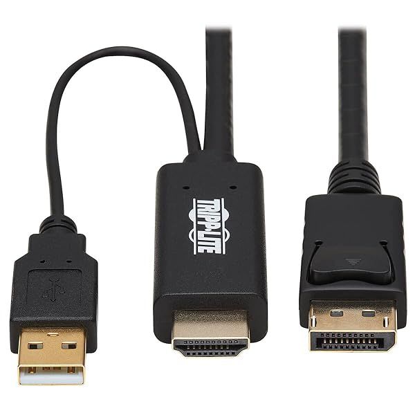 Tripp Lite HDMI to DisplayPort Adapter Cable 4K Active 1M - USB Powered M/M (P567-01M)