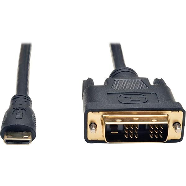 Tripp Lite 6ft Mini HDMI to DVI Cable - High-Quality Digital Monitor Adapter (P566-006-MINI) - Black